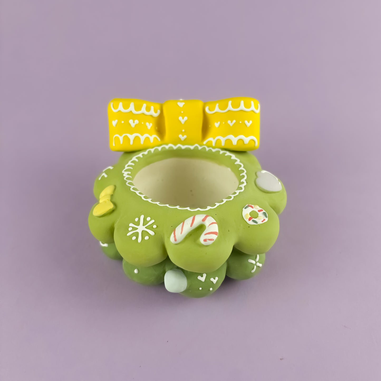 Handmade Christmas Tree Pot – Creamy Unglazed Finish