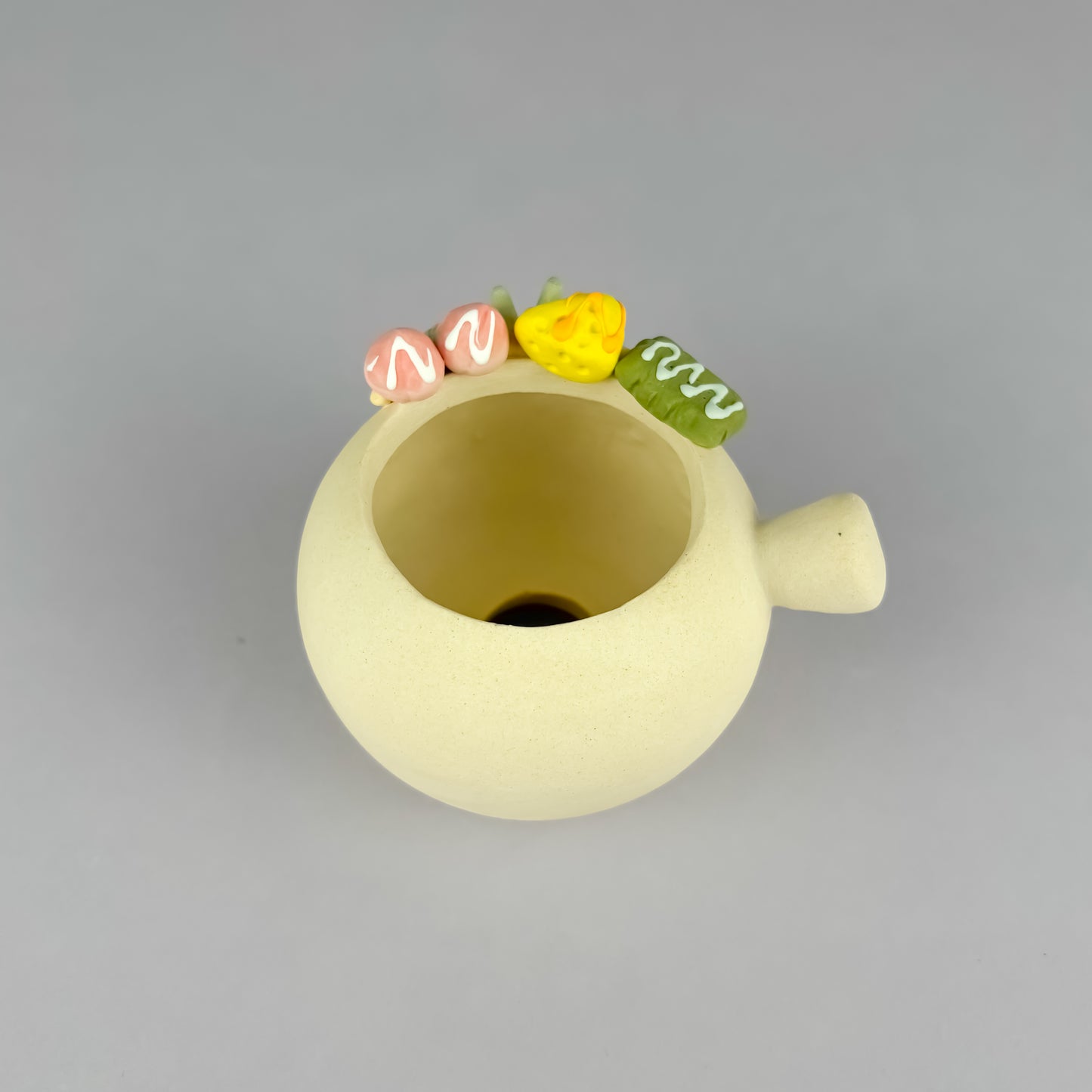 Handmade Unglazed Milk Pot Dessert Succulent Planter