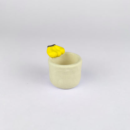 Mini Handmade Unglazed Succulent Pot – Thumb Size with Adorable Decorations