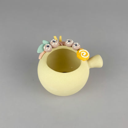 Handmade Unglazed Milk Pot Dessert Succulent Planter