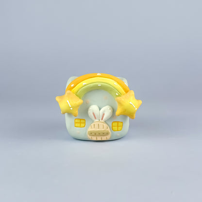 Handmade Pastel Fairy House Pot