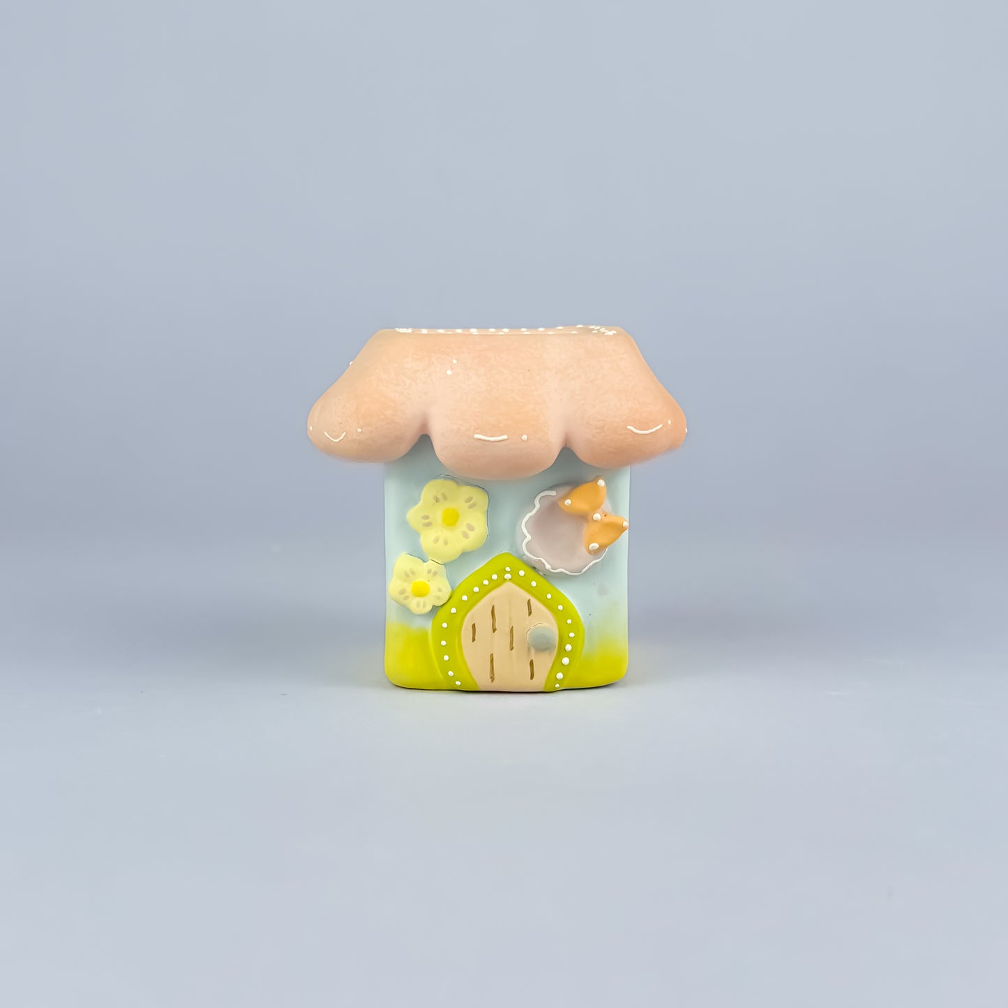 Handmade Pastel Fairy House Pot