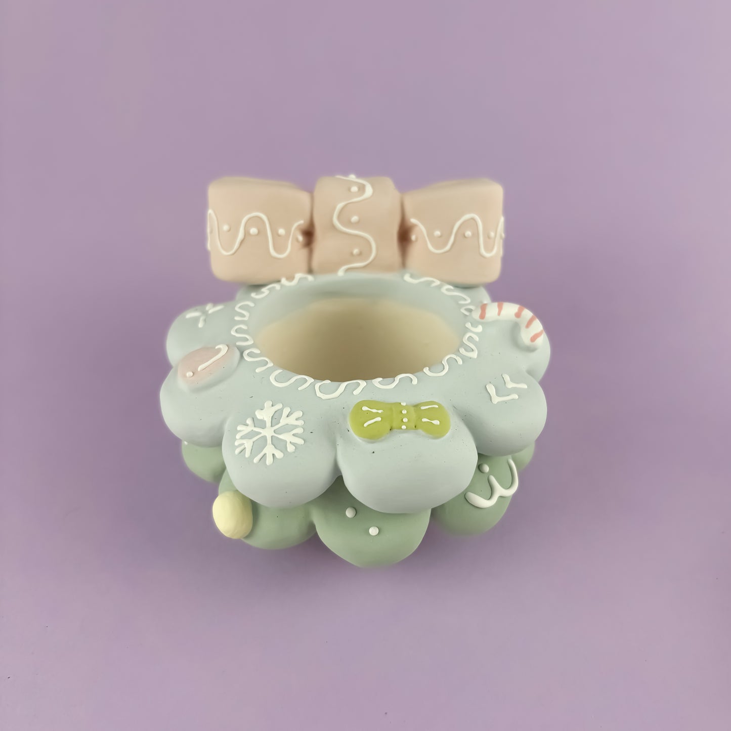 Handmade Christmas Tree Pot – Creamy Unglazed Finish