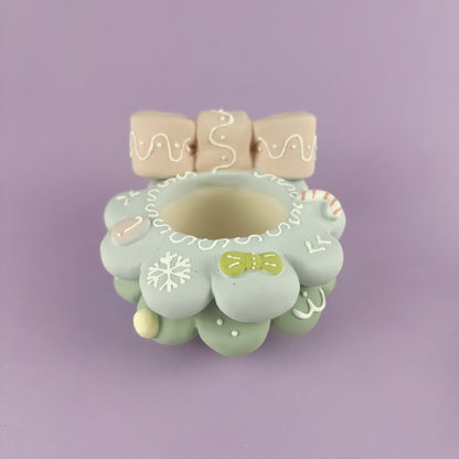 Handmade Christmas Tree Pot – Creamy Unglazed Finish