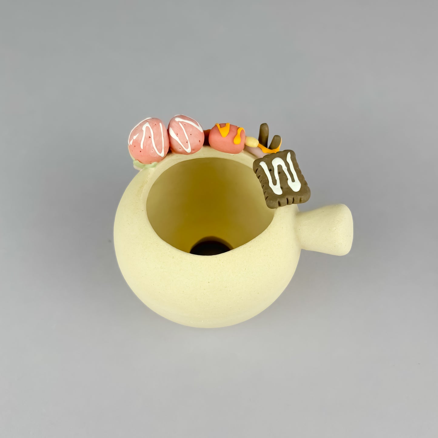 Handmade Unglazed Milk Pot Dessert Succulent Planter