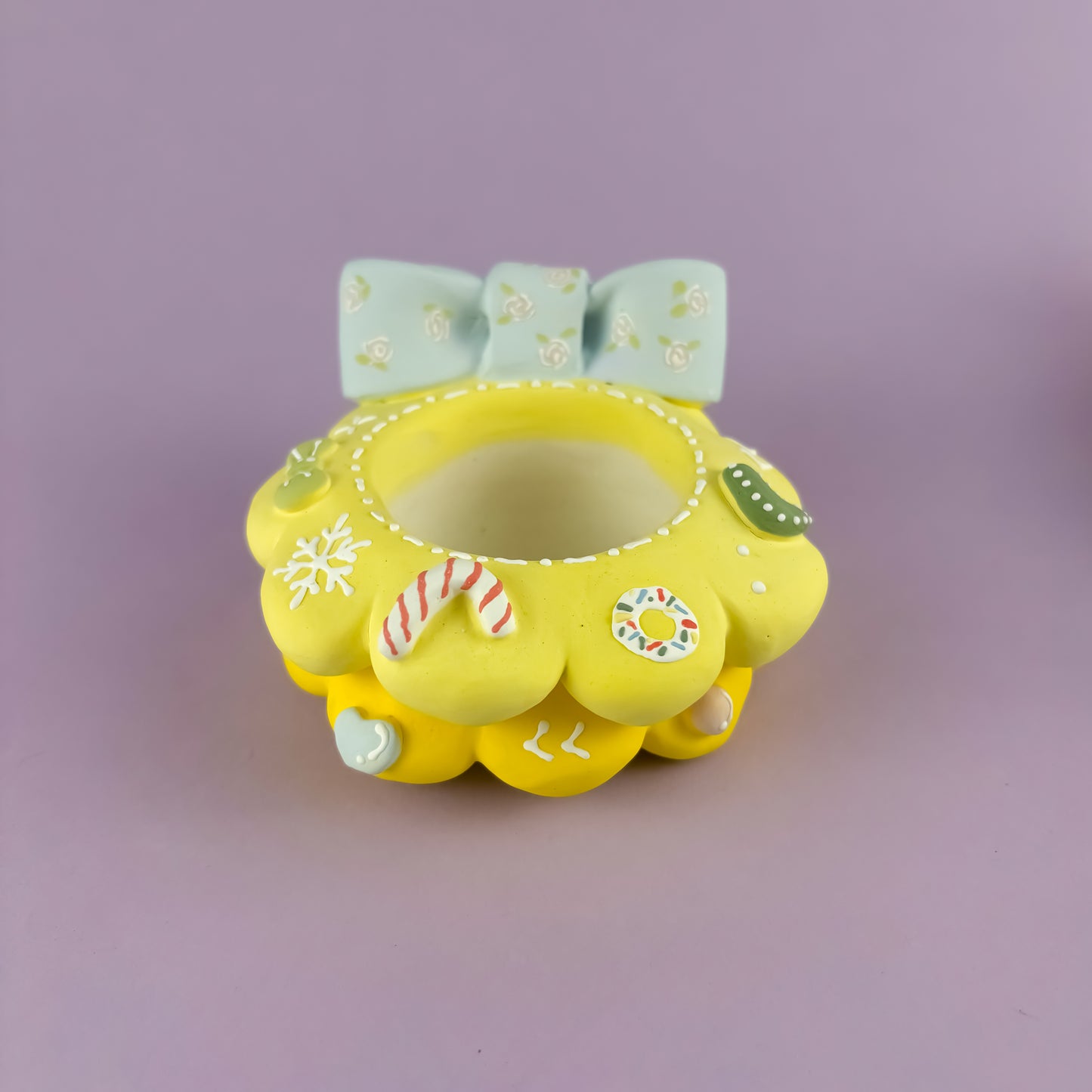 Handmade Christmas Tree Pot – Creamy Unglazed Finish