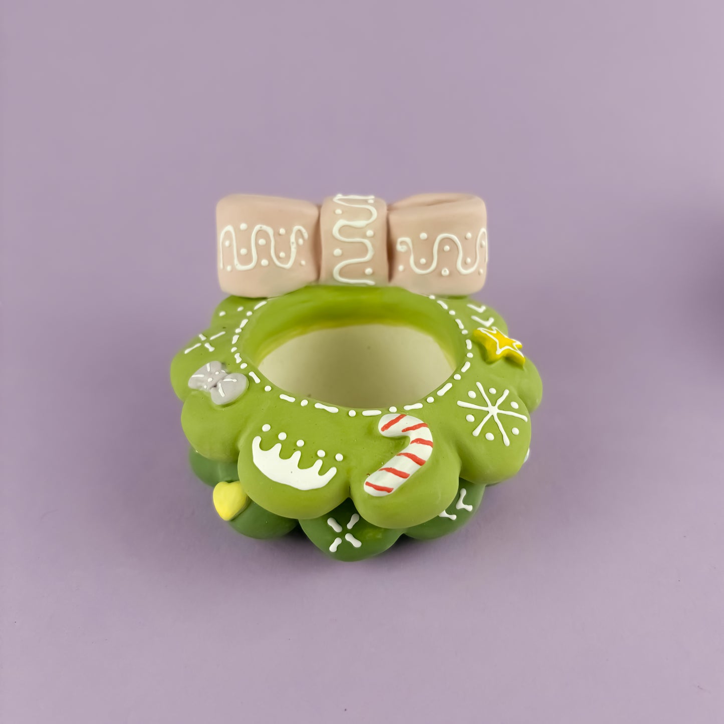 Handmade Christmas Tree Pot – Creamy Unglazed Finish