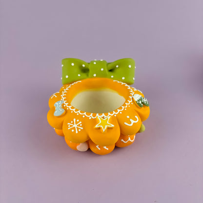 Handmade Christmas Tree Pot – Creamy Unglazed Finish