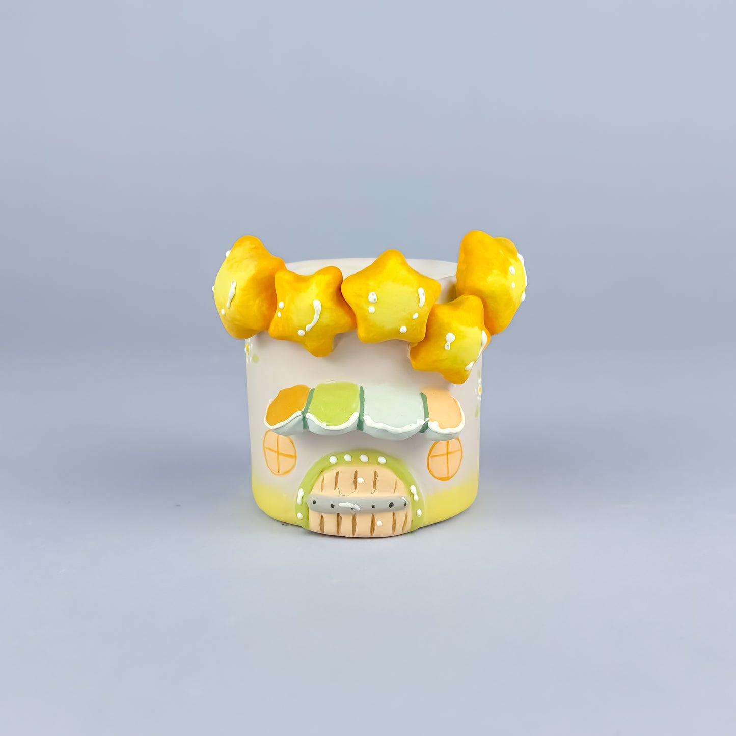 Handmade Pastel Fairy House Pot