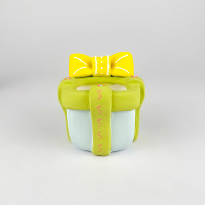 Handmade Creamy Unglazed Pot Gift Box