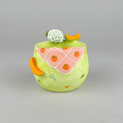 Handmade Fabric-Pattern Fruit Pot