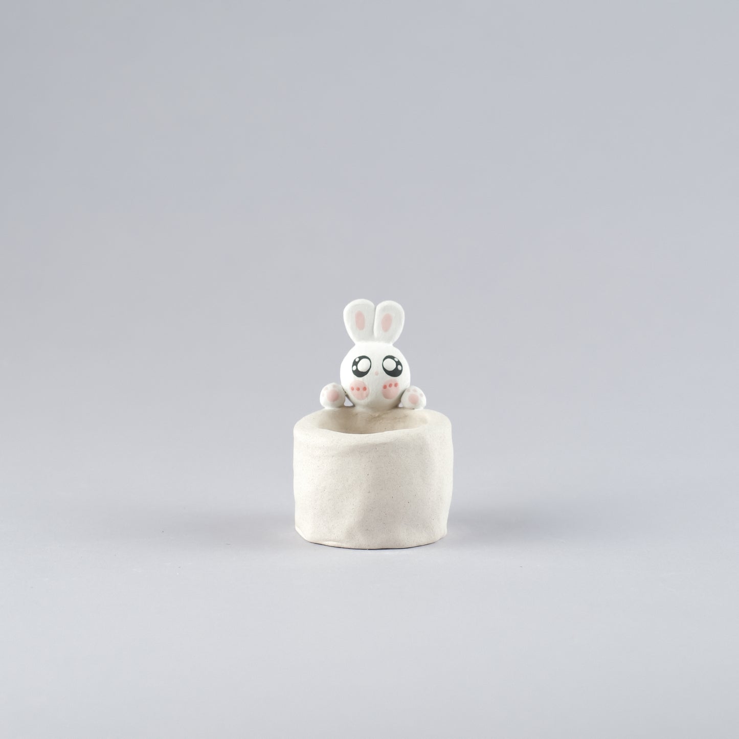 Mini Handmade Unglazed Succulent Pot – Thumb Size with Adorable Decorations