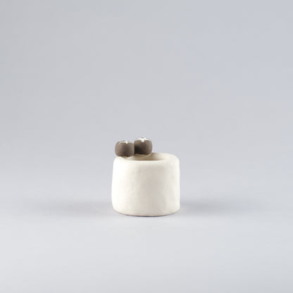 Mini Handmade Unglazed Succulent Pot – Thumb Size with Adorable Decorations