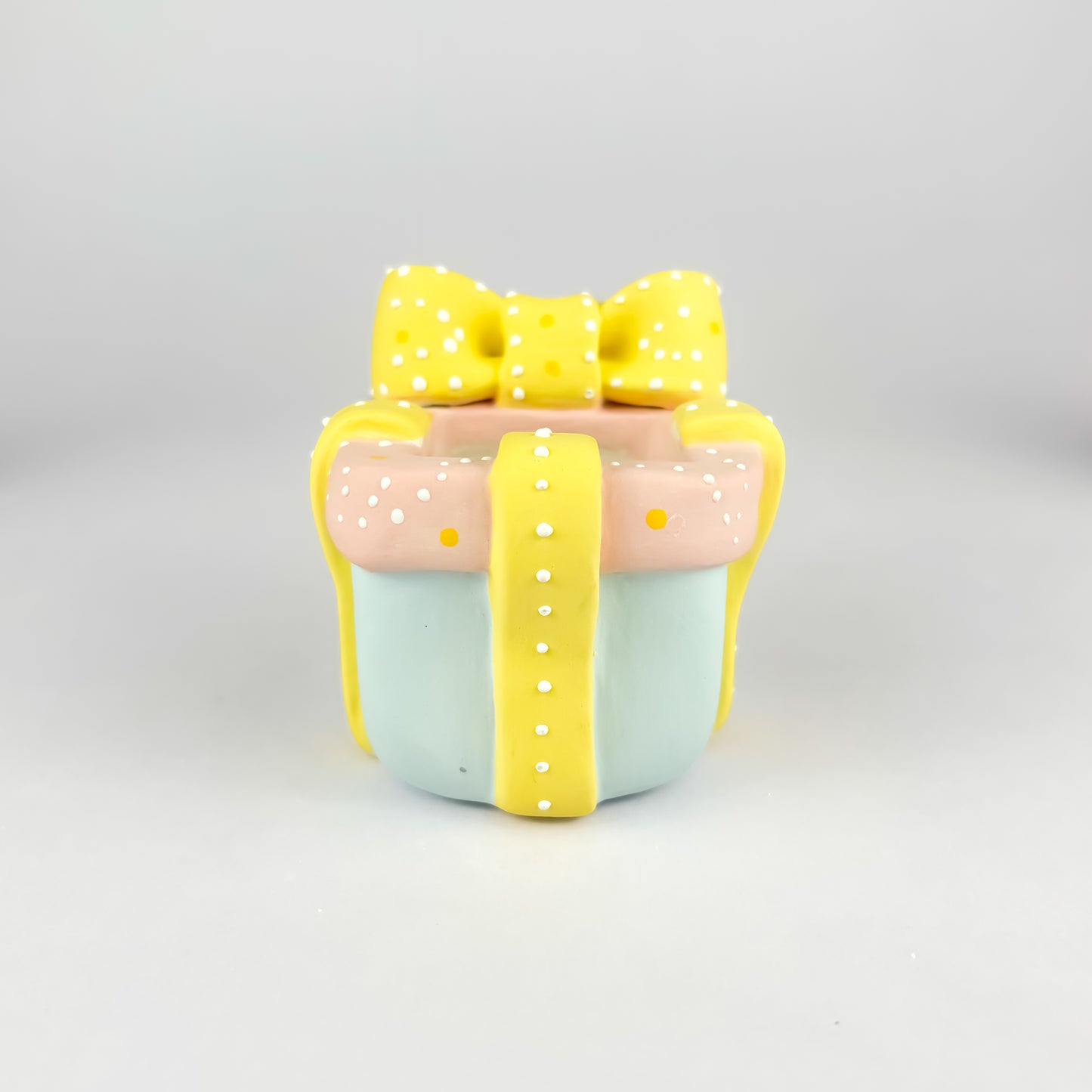 Handmade Creamy Unglazed Pot Gift Box