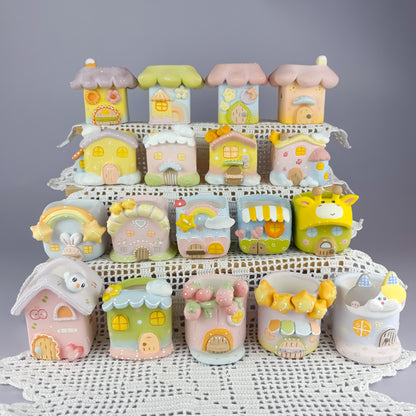 Handmade Pastel Fairy House Pot